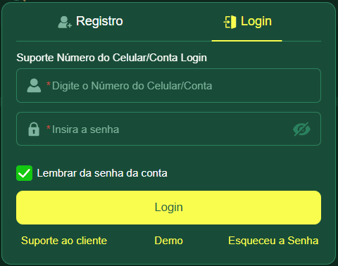 CLUBE777 Login